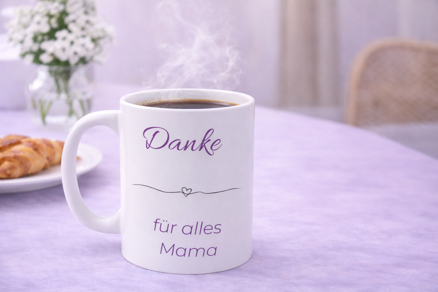 Mama Tasse „Danke für alles Mama“ – Liebevolle Geschenkidee zum Muttertag – 330 ml Keramiktasse