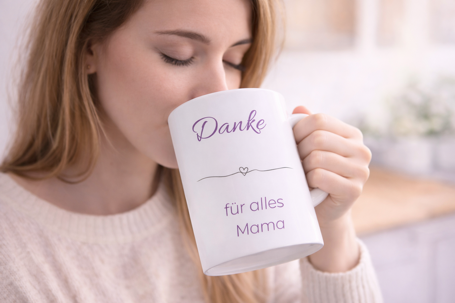 Mama Tasse „Danke für alles Mama“ – Liebevolle Geschenkidee zum Muttertag – 330 ml Keramiktasse