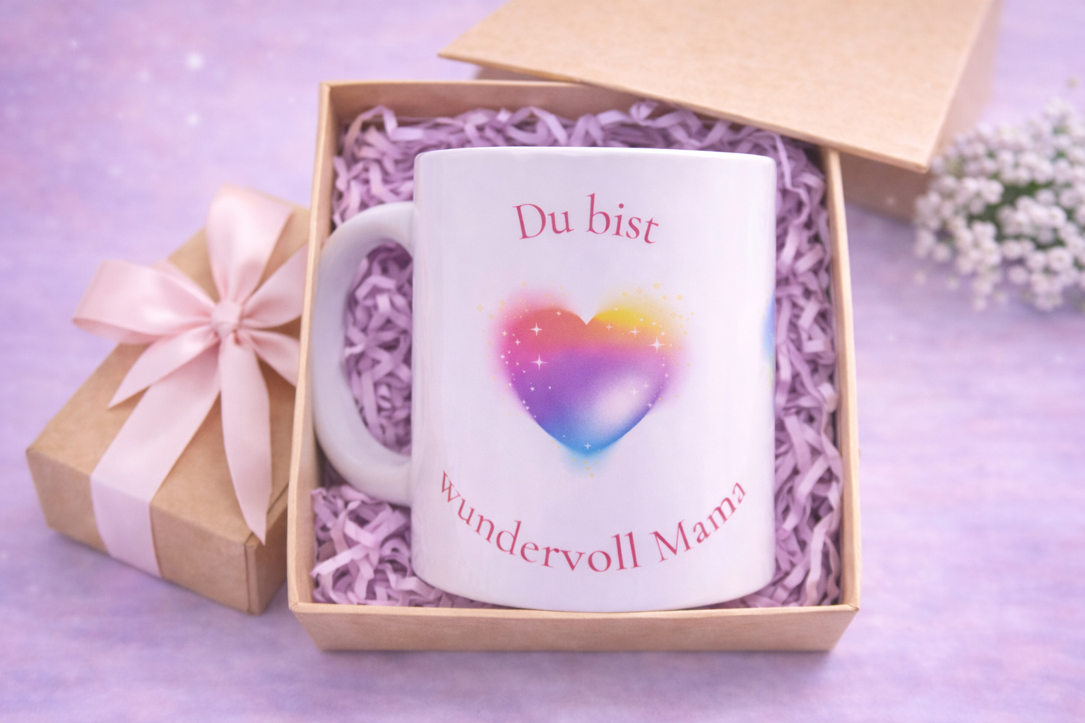 Tasse „Du bist wundervoll Mama“ – liebevolles Geschenk für Mama – 330 ml Keramiktasse