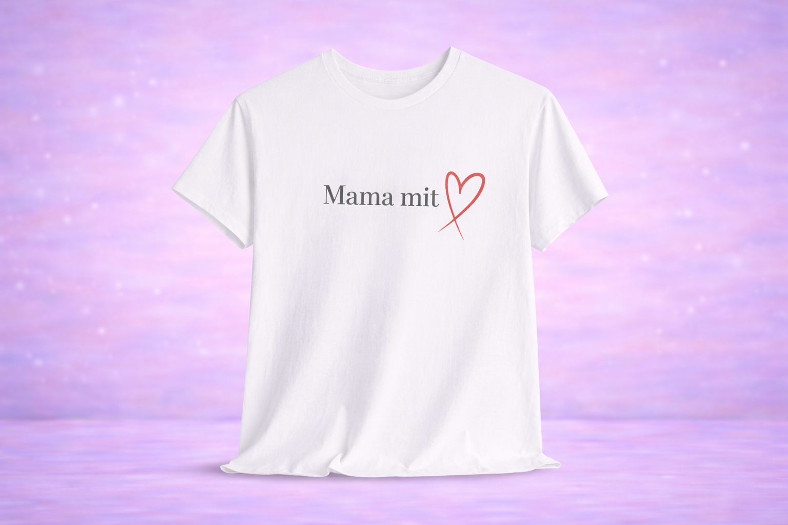 Mama mit Herz T-Shirt – Geschenk für Mama – Liebevolles Shirt für Mutter – Muttertag Geschenk