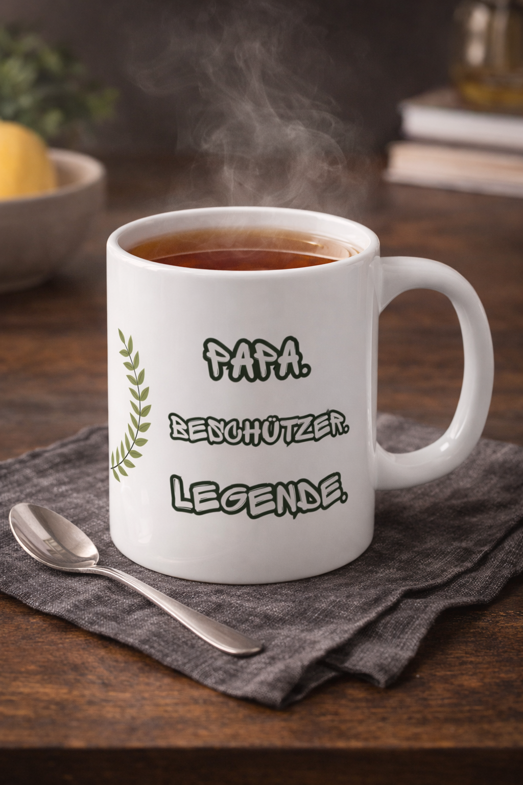 Papa Beschützer Legende Tasse 330 ml – Geschenk für Papa – Lustige Kaffeetasse – Vatertag Geschenk