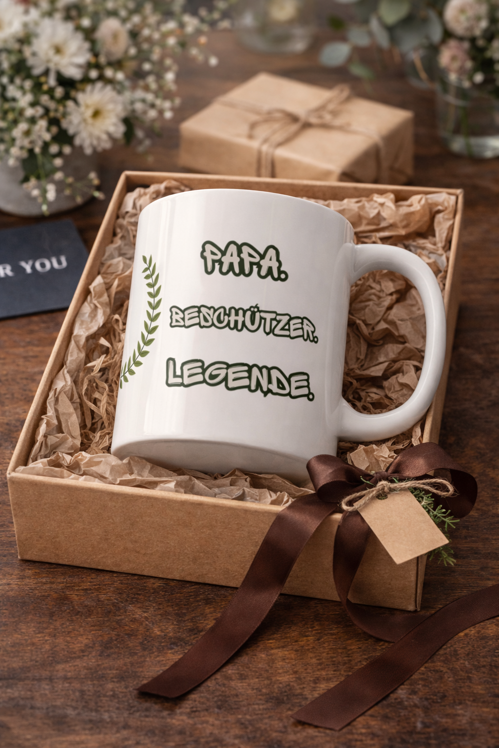 Papa Beschützer Legende Tasse 330 ml – Geschenk für Papa – Lustige Kaffeetasse – Vatertag Geschenk