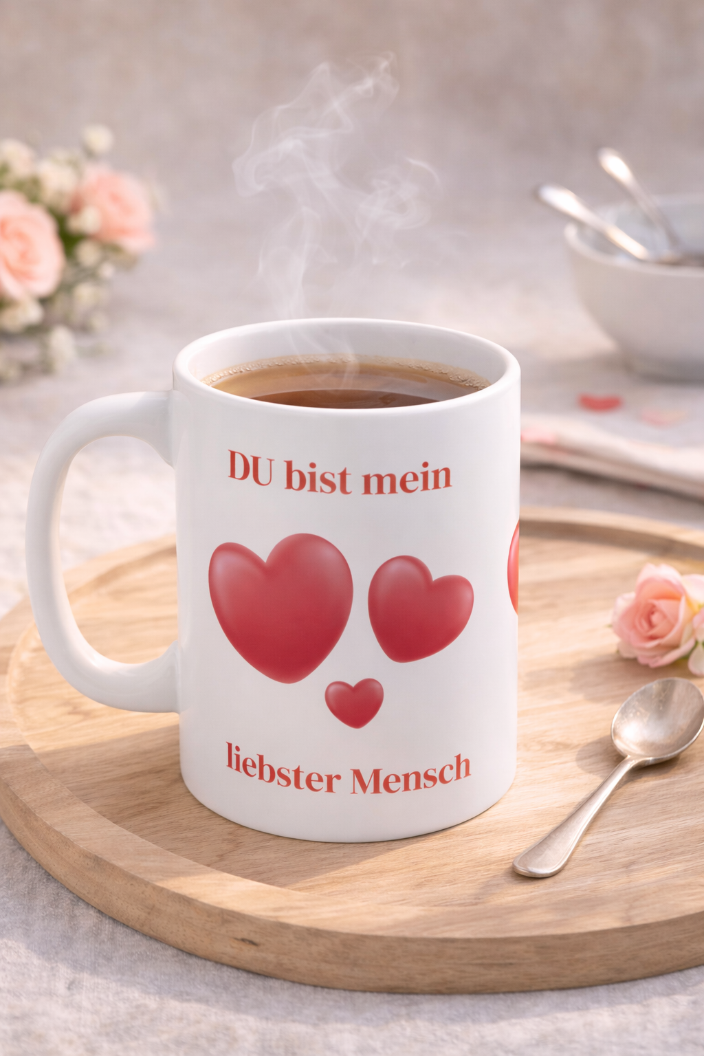 Tasse „Du bist mein liebster Mensch“ – Geschenk Tasse Liebe – 330 ml