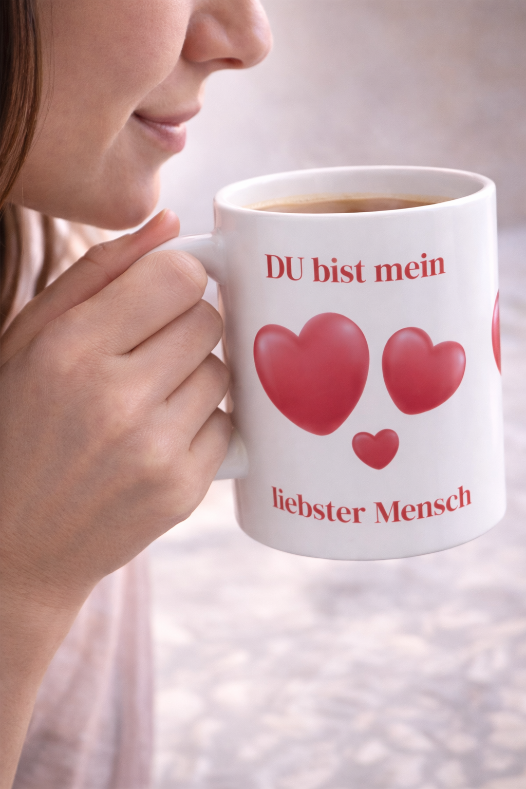 Tasse „Du bist mein liebster Mensch“ – Geschenk Tasse Liebe – 330 ml