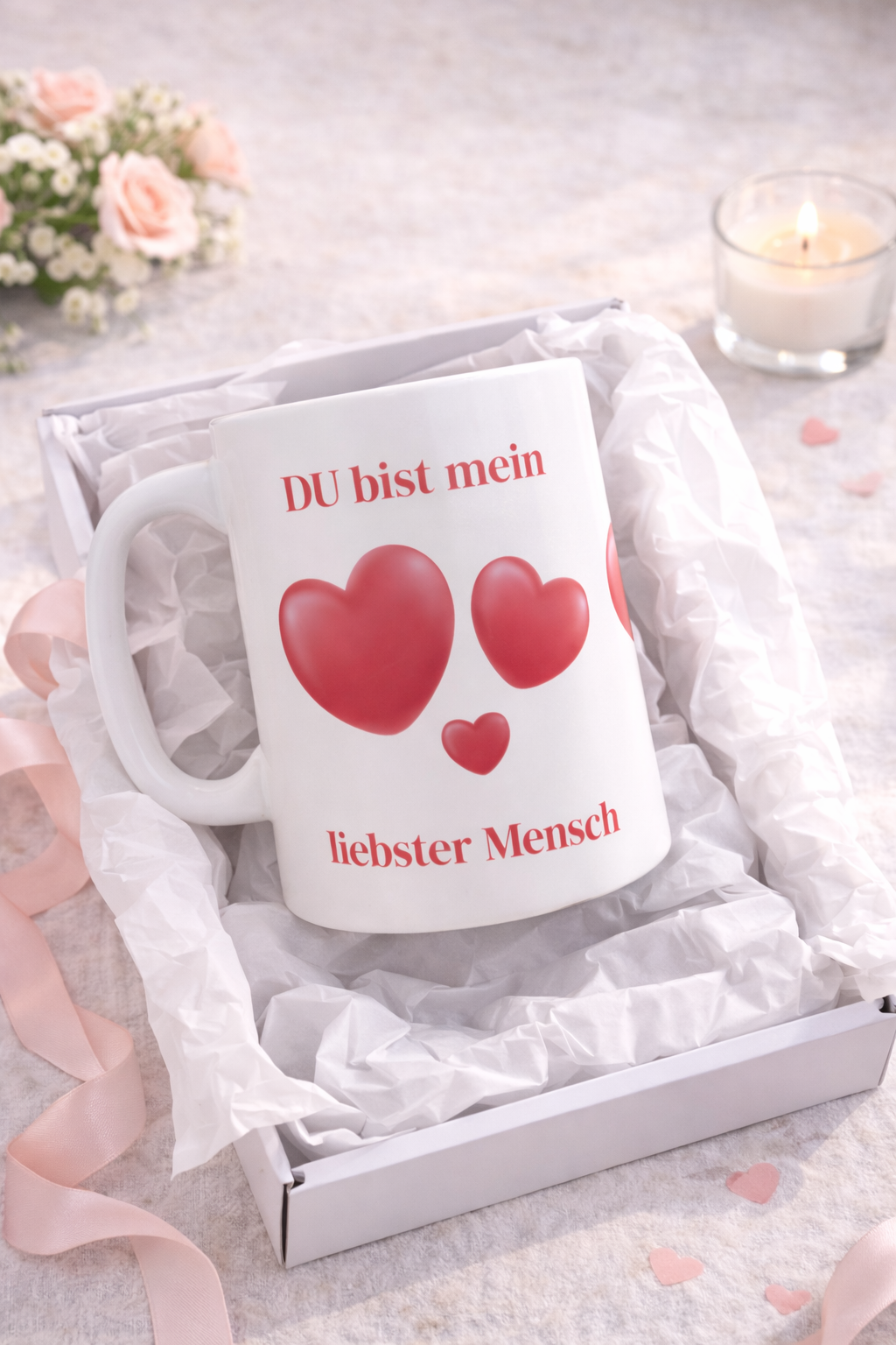 Tasse „Du bist mein liebster Mensch“ – Geschenk Tasse Liebe – 330 ml
