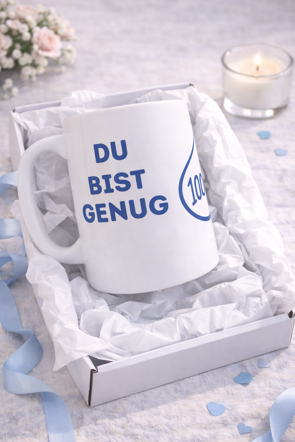 Tasse „Du bist genug“ – Motivations Tasse – Geschenk für Selbstliebe – 330 ml