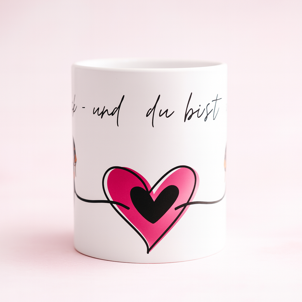 Dackel Tasse – Dackelblick und du bist verloren | Geschenk für Dackelbesitzer | Hundetasse 330 ml