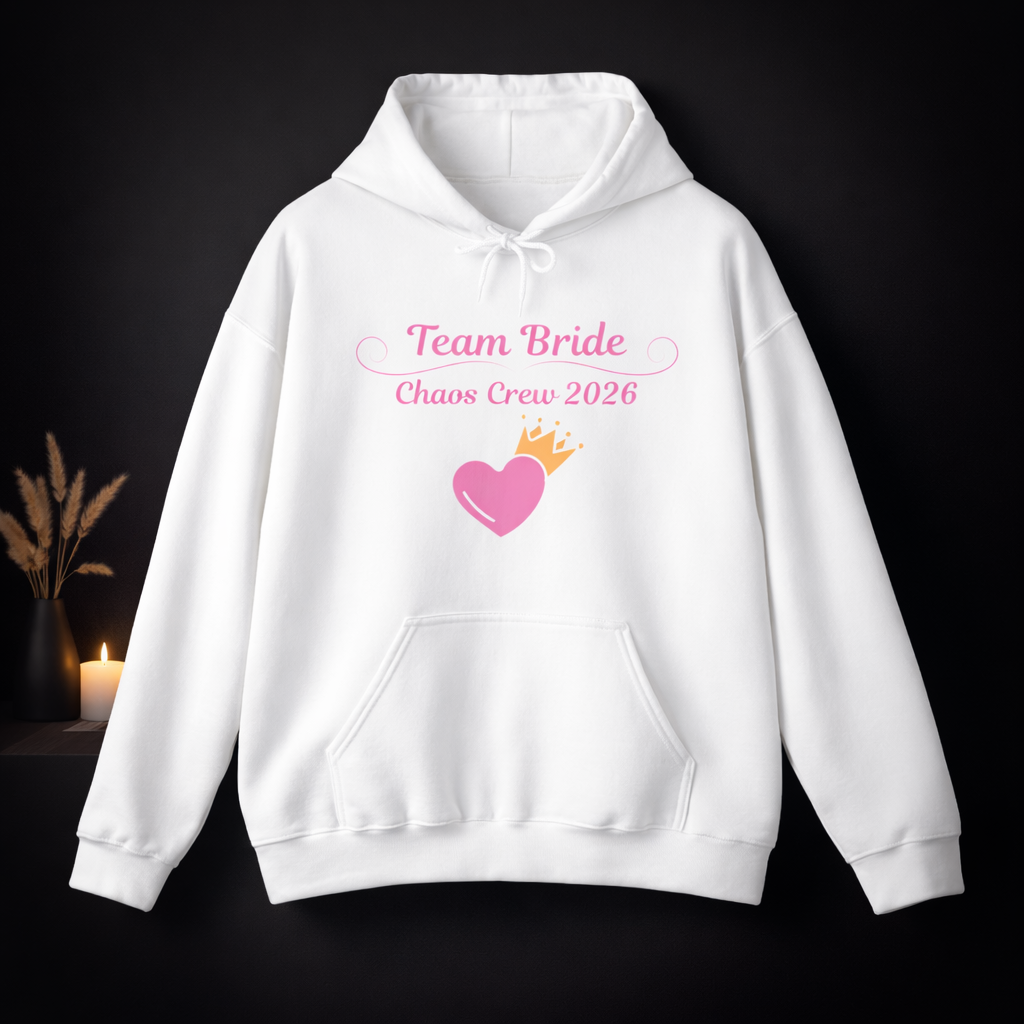 Team Bride Hoodie – Chaos Crew 2026 | JGA Hoodie Frauen | Junggesellinnenabschied Outfit