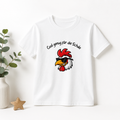 Cool genug für die Schule Kinder T-Shirt | Einschulung Jungen 2026 | Lustiges Schulstart Shirt mit Huhn