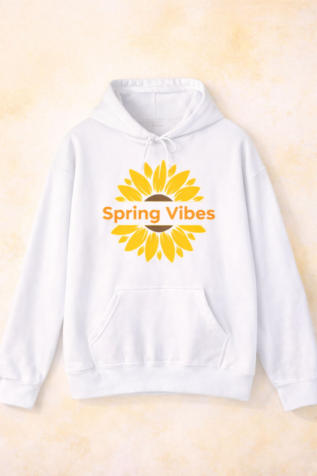 Spring Vibes Hoodie – Frühlings Hoodie Damen – Minimalistischer Blumen Hoodie