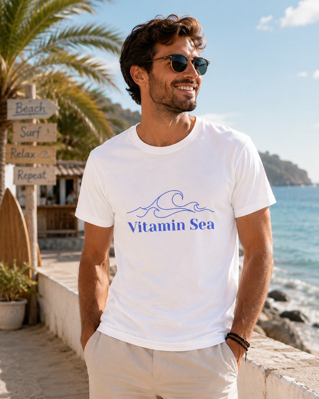 Vitamin Sea T-Shirt | Sommer Shirt für Damen & Herren | Maritime Urlaub Vibes