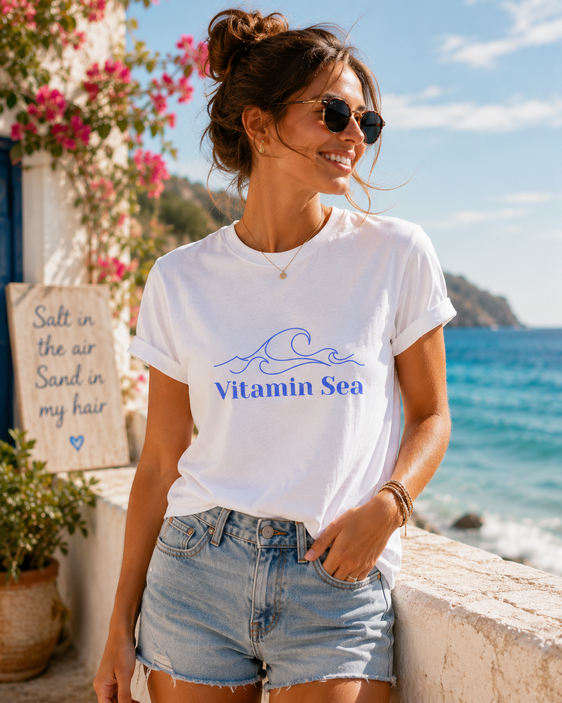 Vitamin Sea T-Shirt | Sommer Shirt für Damen & Herren | Maritime Urlaub Vibes