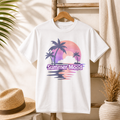 Summer Mood T-Shirt | Sommer Shirt für Damen & Herren | Urlaub Strand Sunset Palmen Shirt