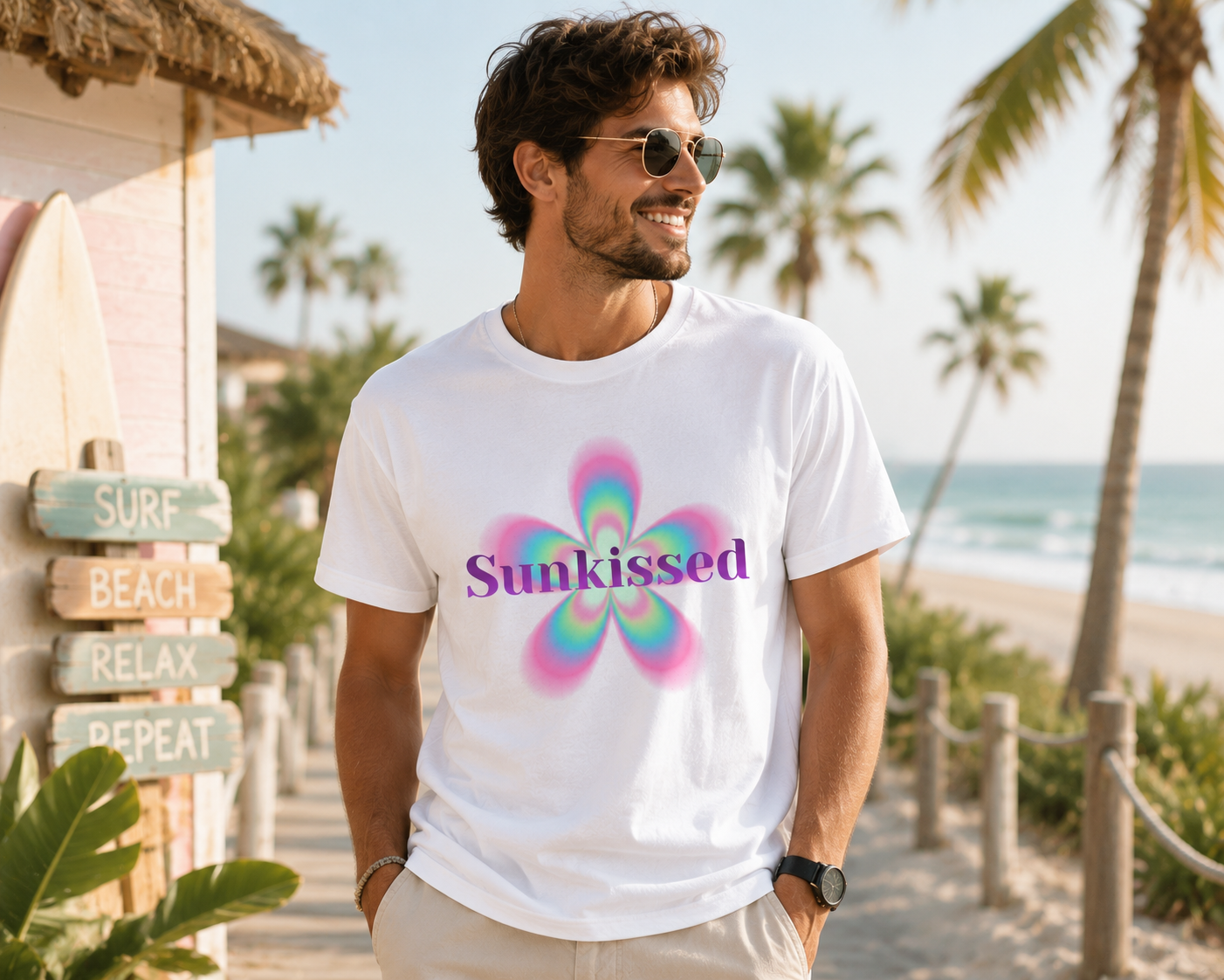 Sunkissed T-Shirt | Sommer Shirt Damen Herren | Trendy Summer Vibes Shirt | Urlaub Strand Outfit