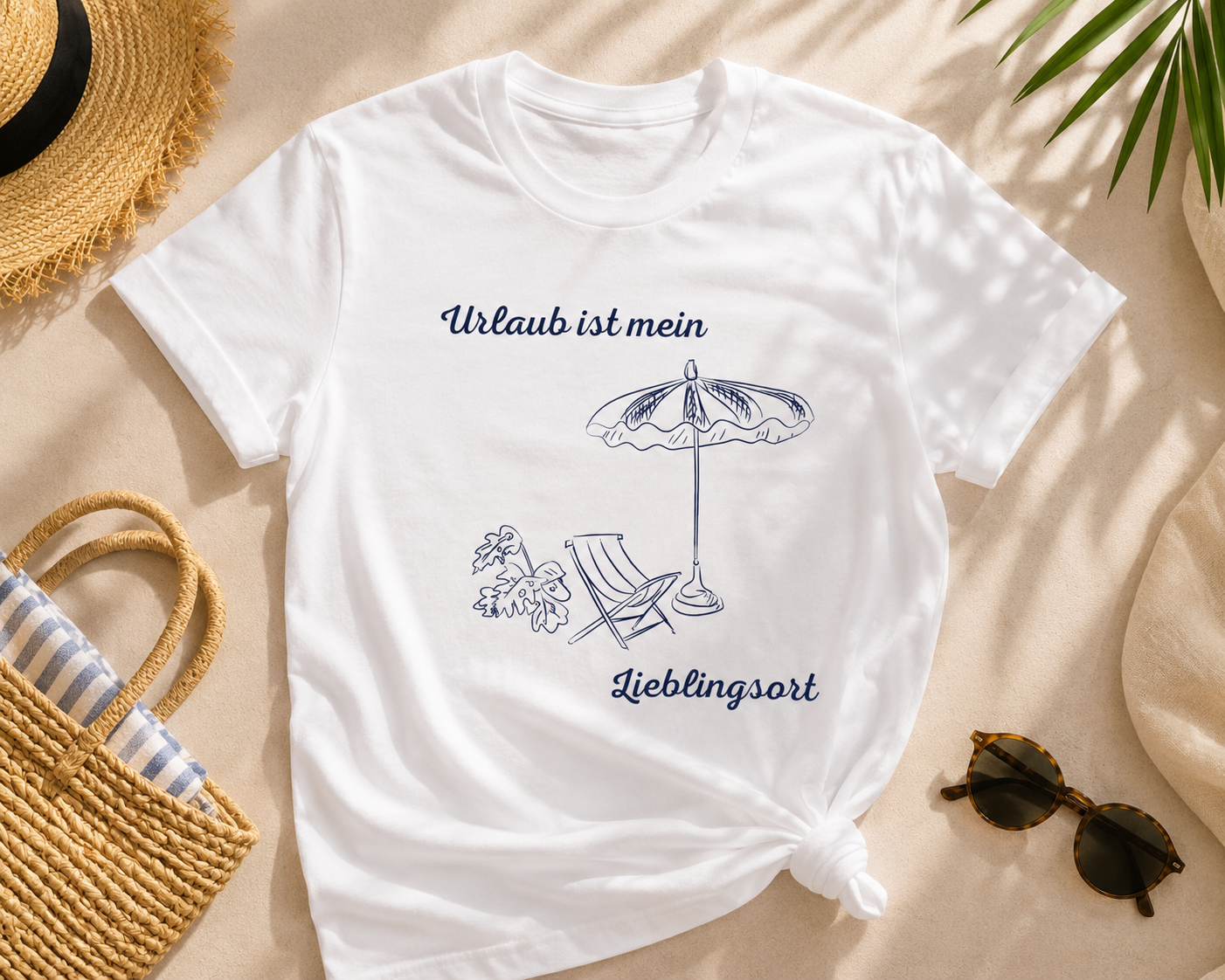 Urlaub ist mein Lieblingsort – Sommer T-Shirt für Urlaub & Strand
