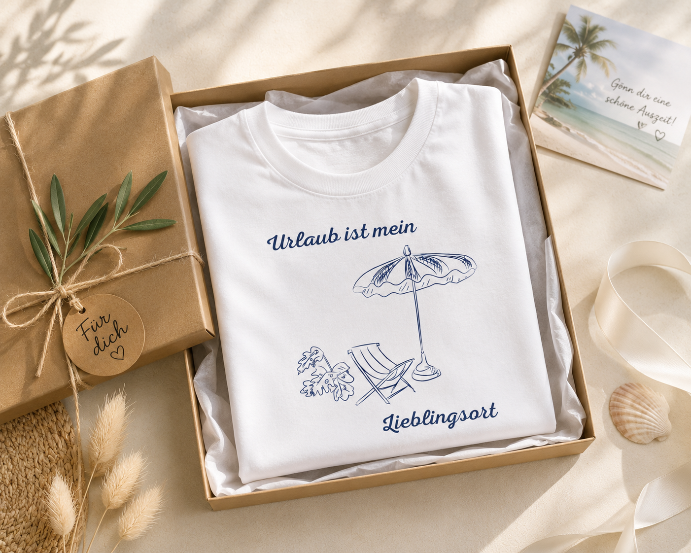 Urlaub ist mein Lieblingsort – Sommer T-Shirt für Urlaub & Strand
