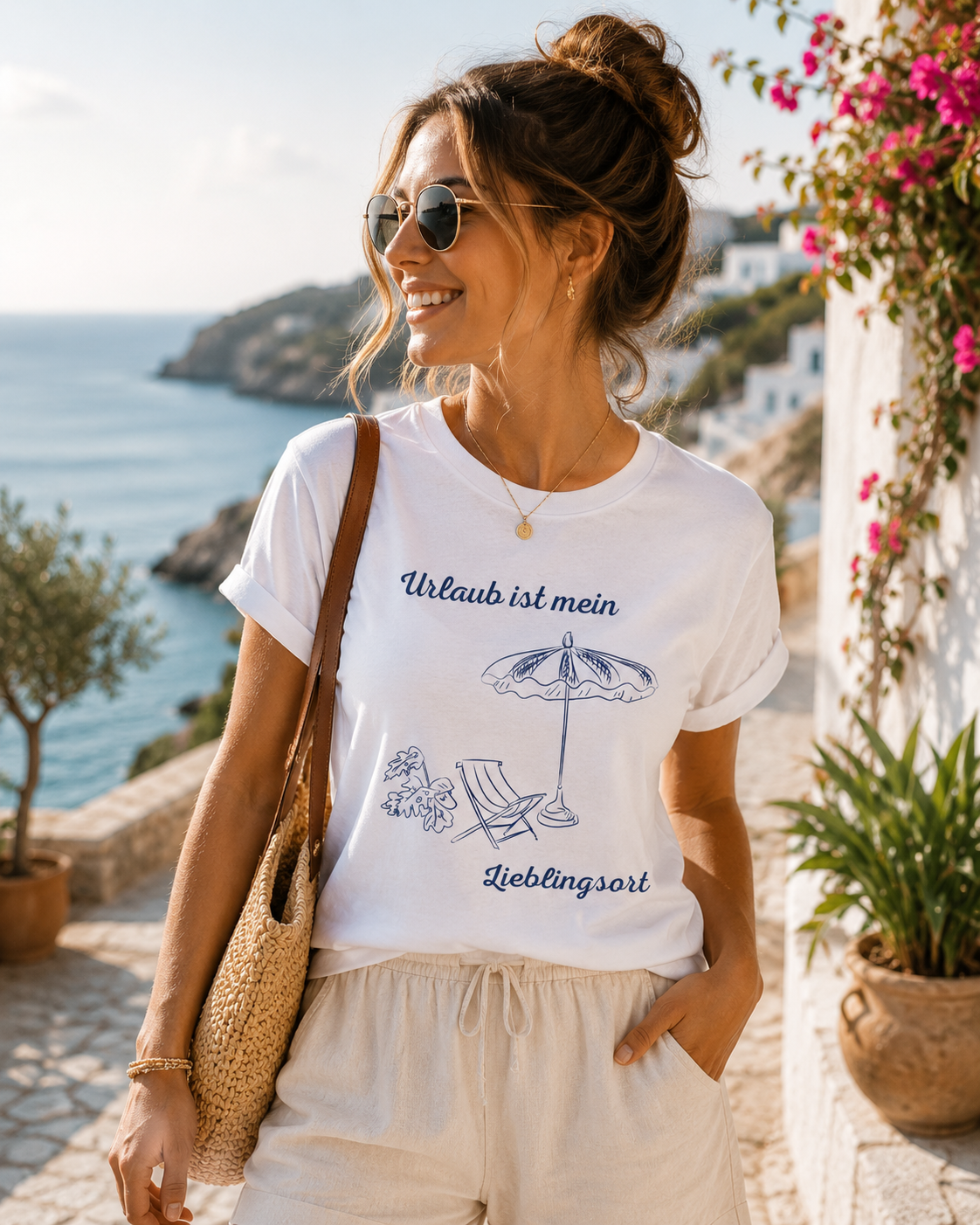 Urlaub ist mein Lieblingsort – Sommer T-Shirt für Urlaub & Strand