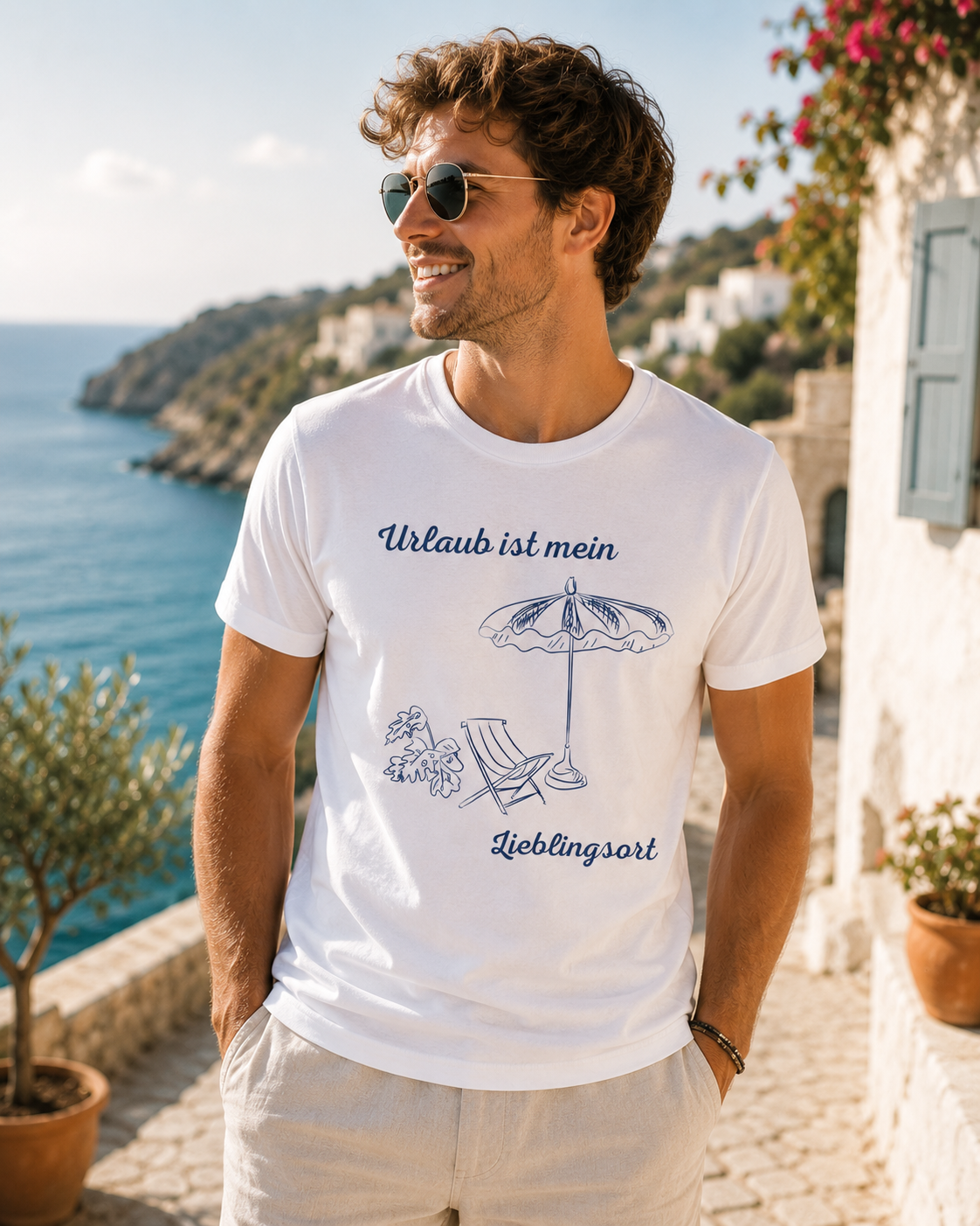 Urlaub ist mein Lieblingsort – Sommer T-Shirt für Urlaub & Strand
