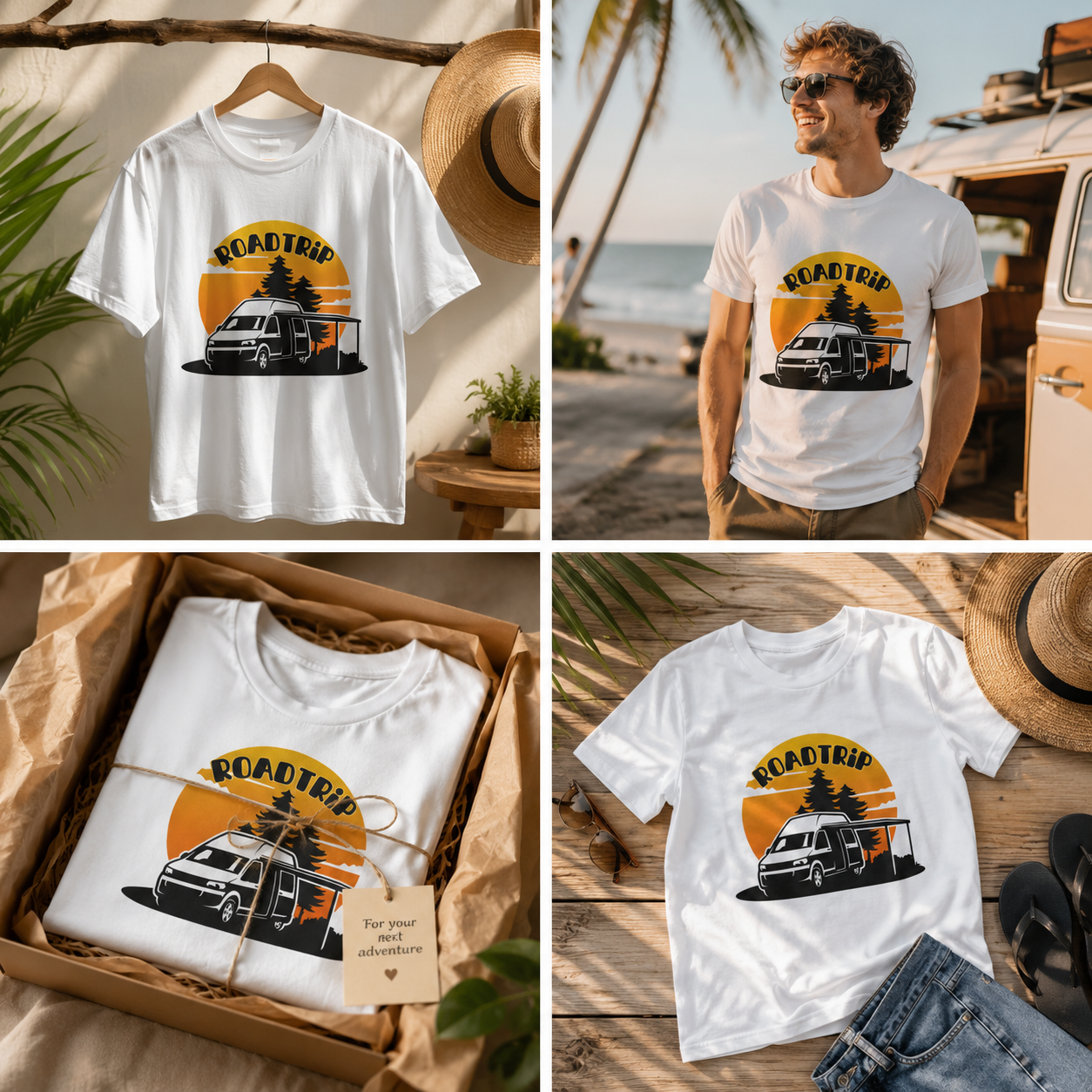 Roadtrip – Camper & Vanlife Sommer T-Shirt für Urlaub