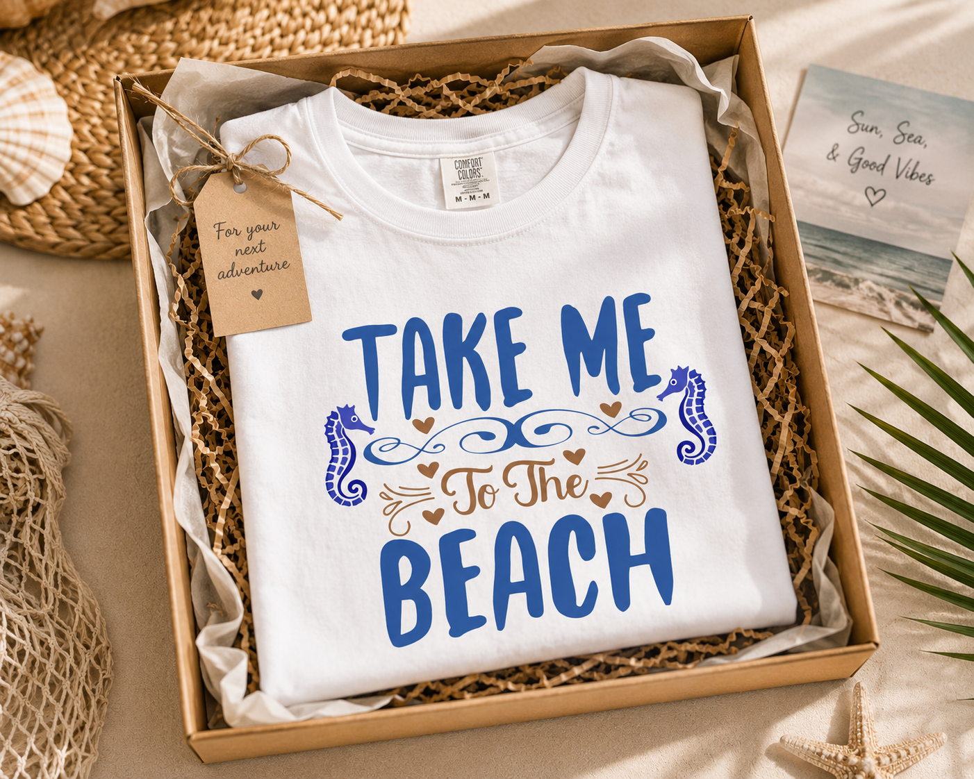 Take Me To The Beach – Sommer T-Shirt für Strand & Urlaub
