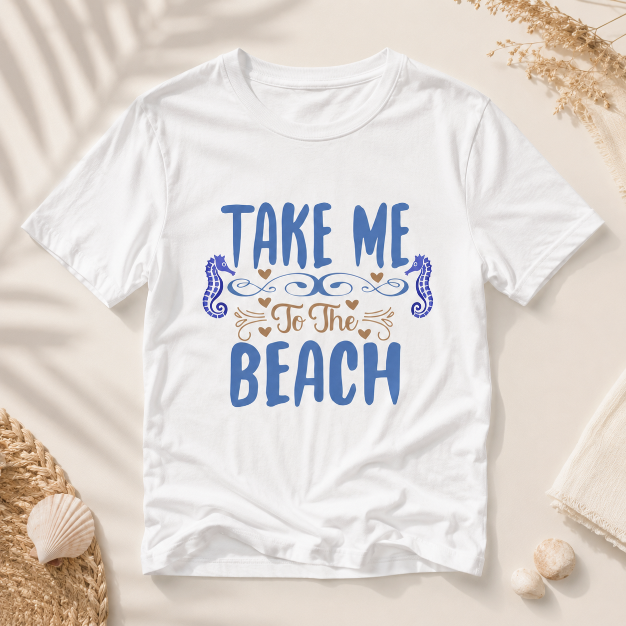 Take Me To The Beach – Sommer T-Shirt für Strand & Urlaub