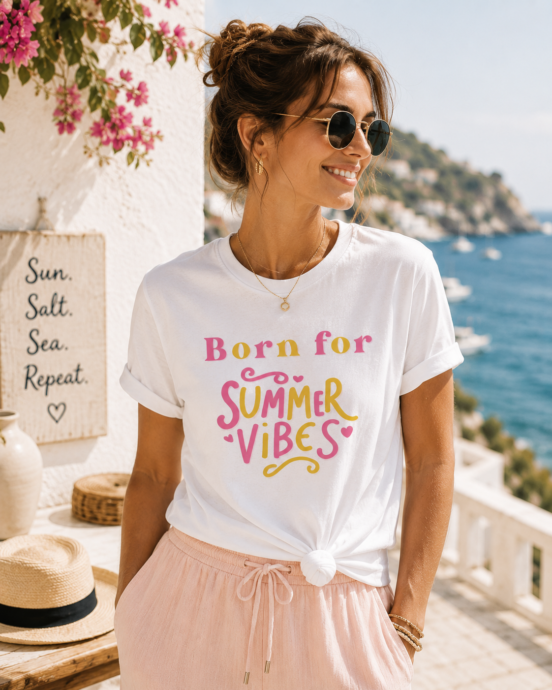 Born for Summer – Sommer T-Shirt für Urlaub & Beach Vibes