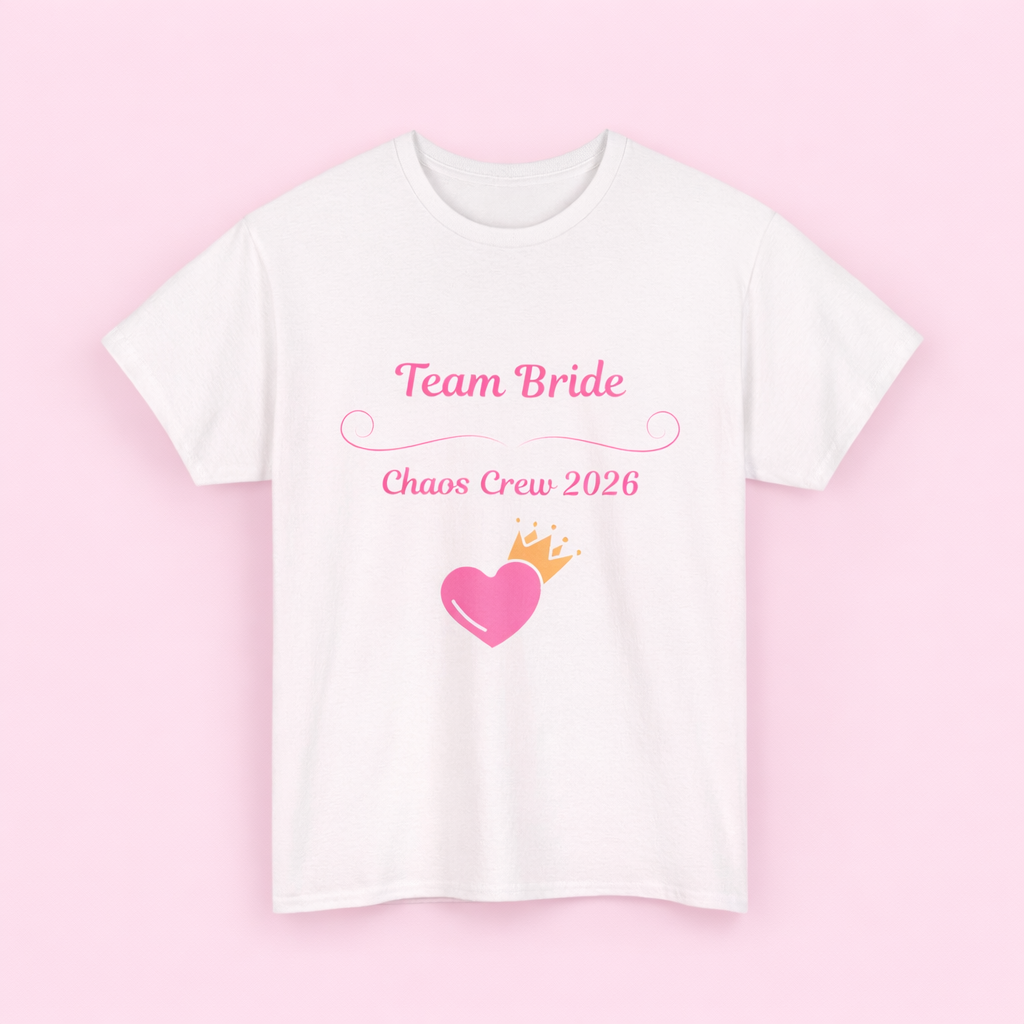 Team Bride T-Shirt – Chaos Crew 2026 | JGA Shirt Frauen | Junggesellinnenabschied Outfit