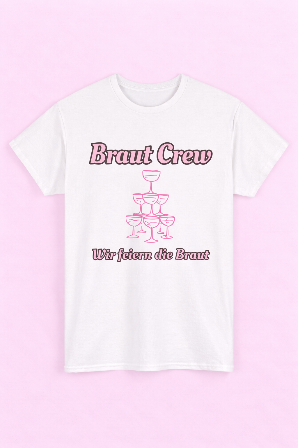 Braut Crew T-Shirt – Wir feiern die Braut | JGA Shirt Frauen | Junggesellinnenabschied Outfit