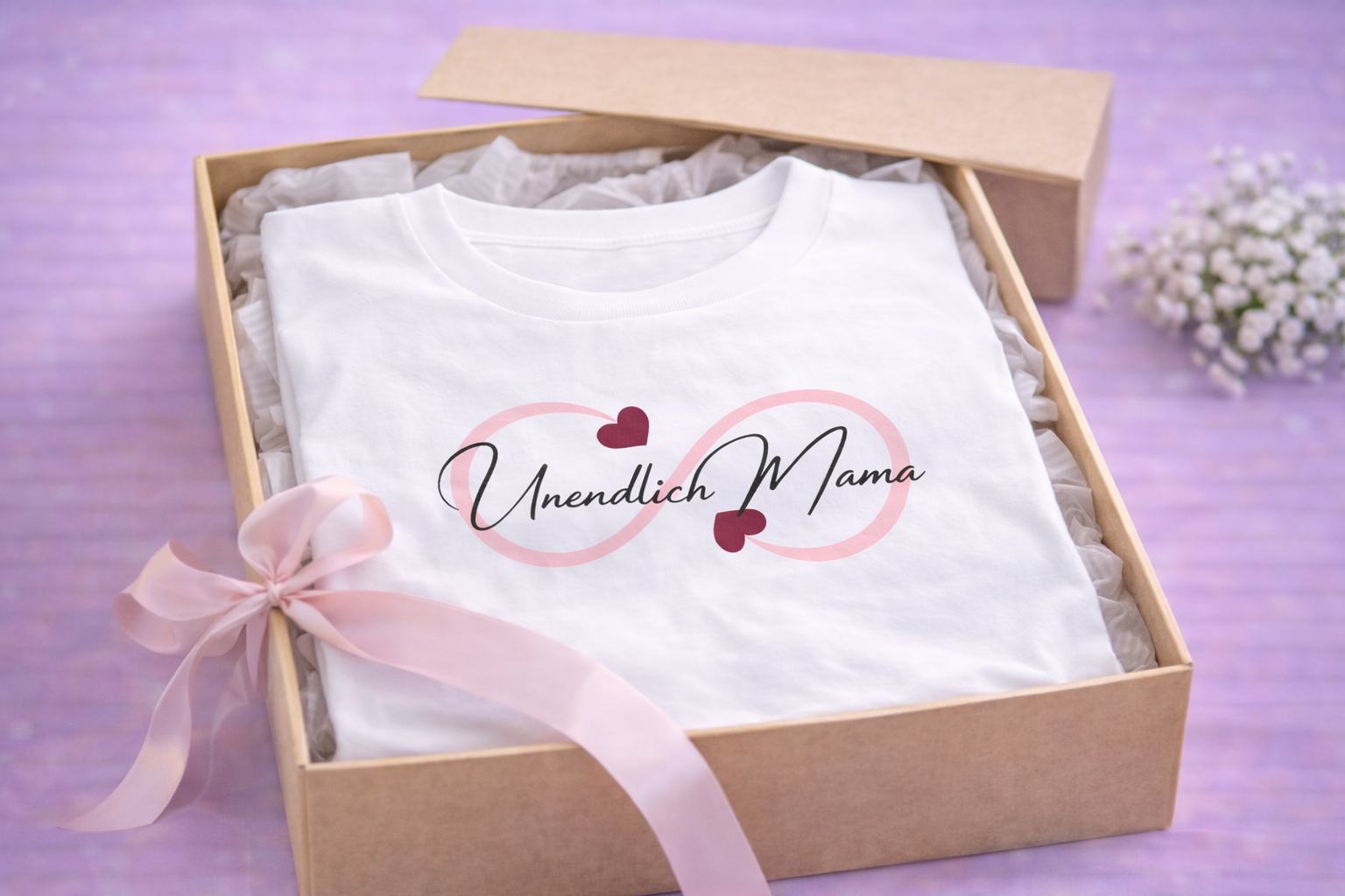 Unendlich Mama T-Shirt – Geschenk für Mama – Liebevolles Muttertag Shirt – Mama Geschenk Idee
