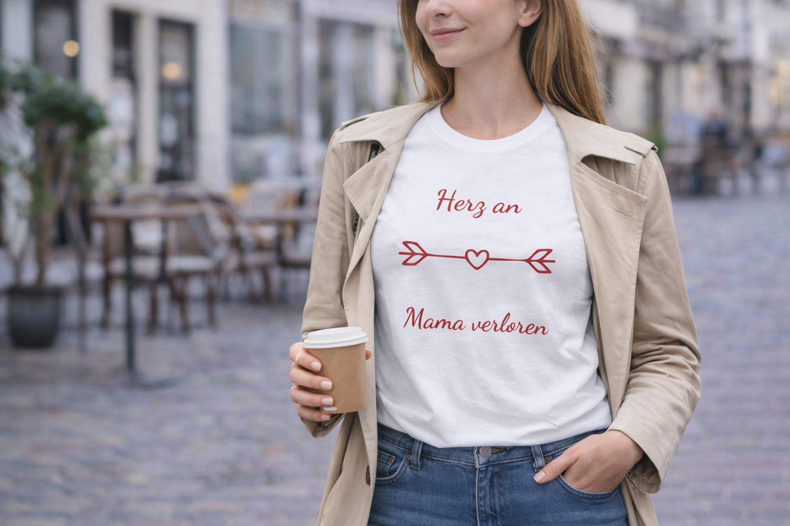 Herz an Mama verloren T-Shirt – Geschenk für Mama – Liebevolles Muttertag Shirt – Mama Geschenk