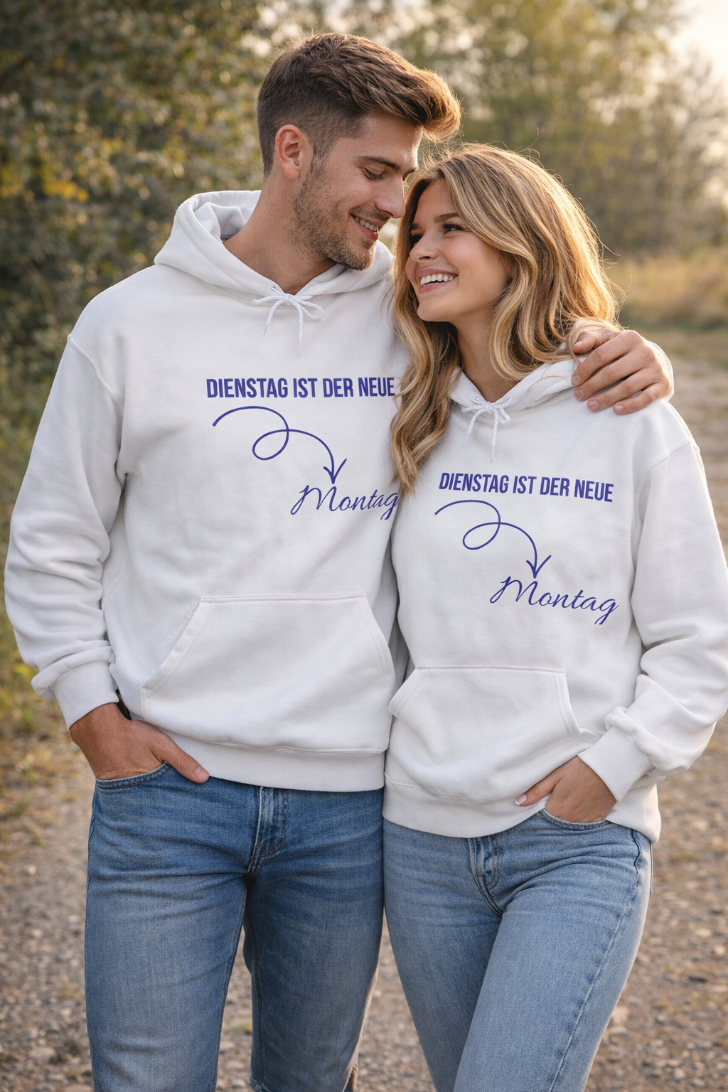 Dienstag ist der neue Montag Hoodie – Lustiger Spruch Hoodie – Cozy Hoodie für Alltag & Büro