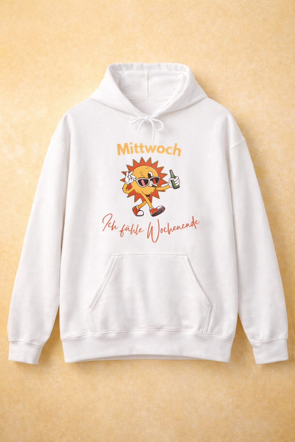 Mittwoch ich fühle Wochenende Hoodie – Lustiger Hoodie Wochentag – Büro Humor Hoodie – Geschenk Kollegen – Hoodie mit Spruch
