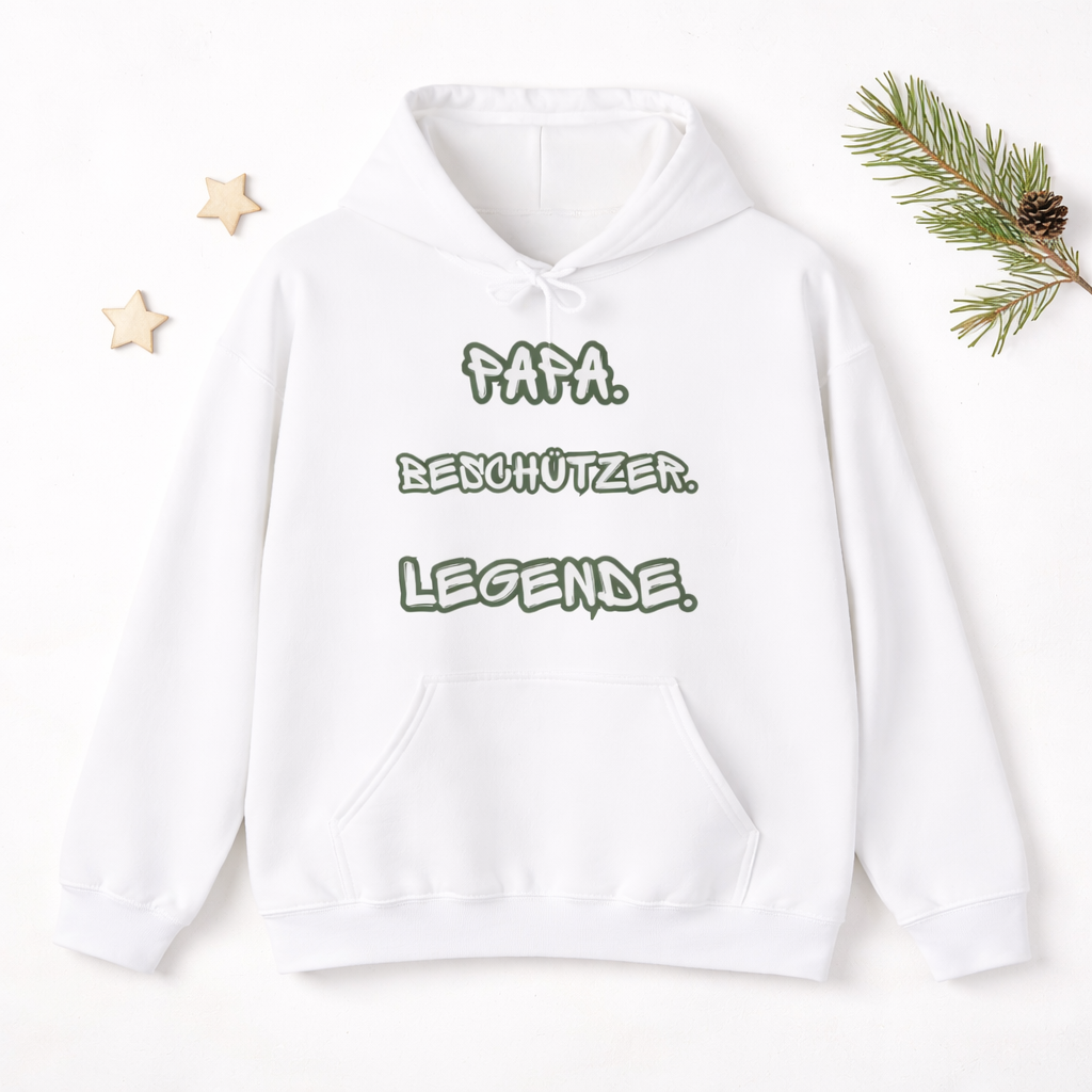 Papa Beschützer Legende Hoodie – Geschenk für Papa – Kapuzenpullover für Väter – Vatertag Geschenk