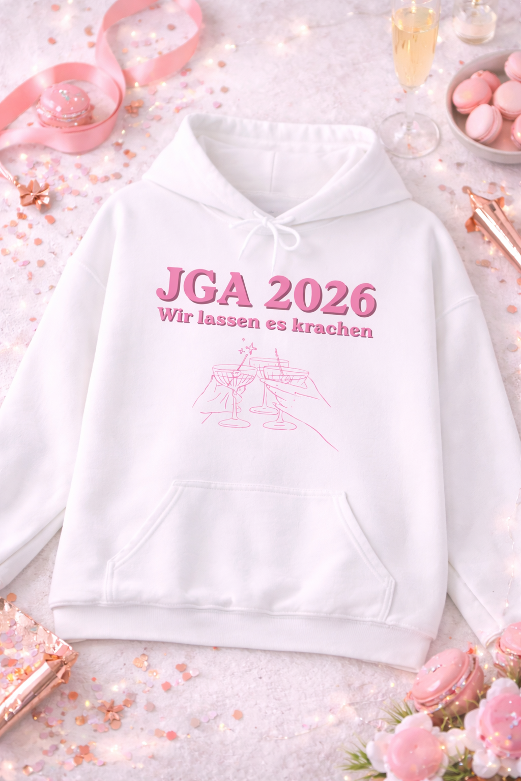 JGA 2026 Hoodie – Wir lassen es krachen | Junggesellinnenabschied Hoodie | Team Bride Outfit