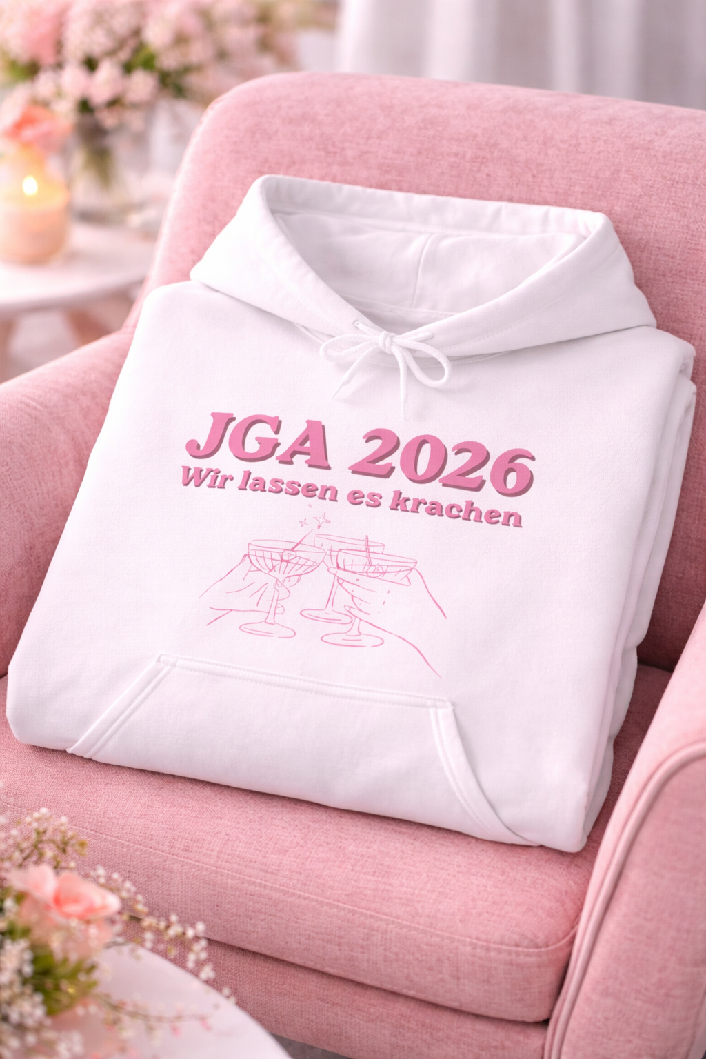 JGA 2026 Hoodie – Wir lassen es krachen | Junggesellinnenabschied Hoodie | Team Bride Outfit