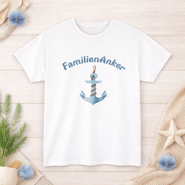 T-Shirt FamilienAnker für Papa – Geschenk für Vater – maritimes Shirt Männer – Vatertag Geschenk Papa – Familienmotiv
