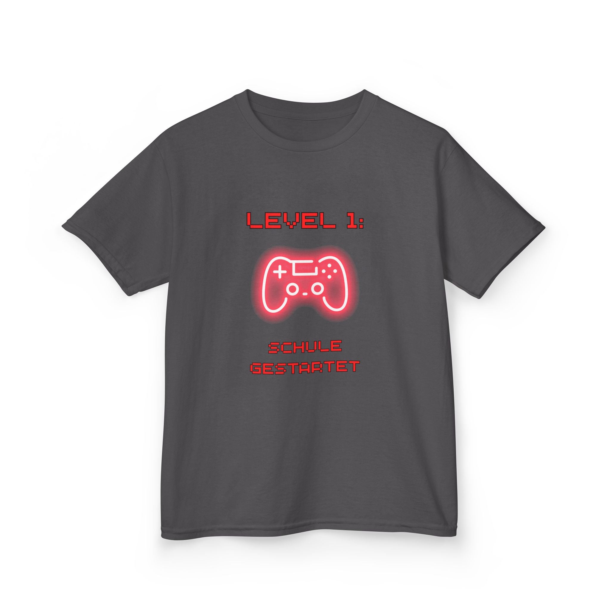 Level 1 Schule gestartet Kinder T-Shirt | Gamer Einschulung Jungen | Cooles Schulstart Shirt 2026