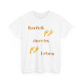 Barfuß durchs Leben T-Shirt | Sommer Shirt Damen Herren | Beach Vibes Shirt | Urlaub Strand Outfit