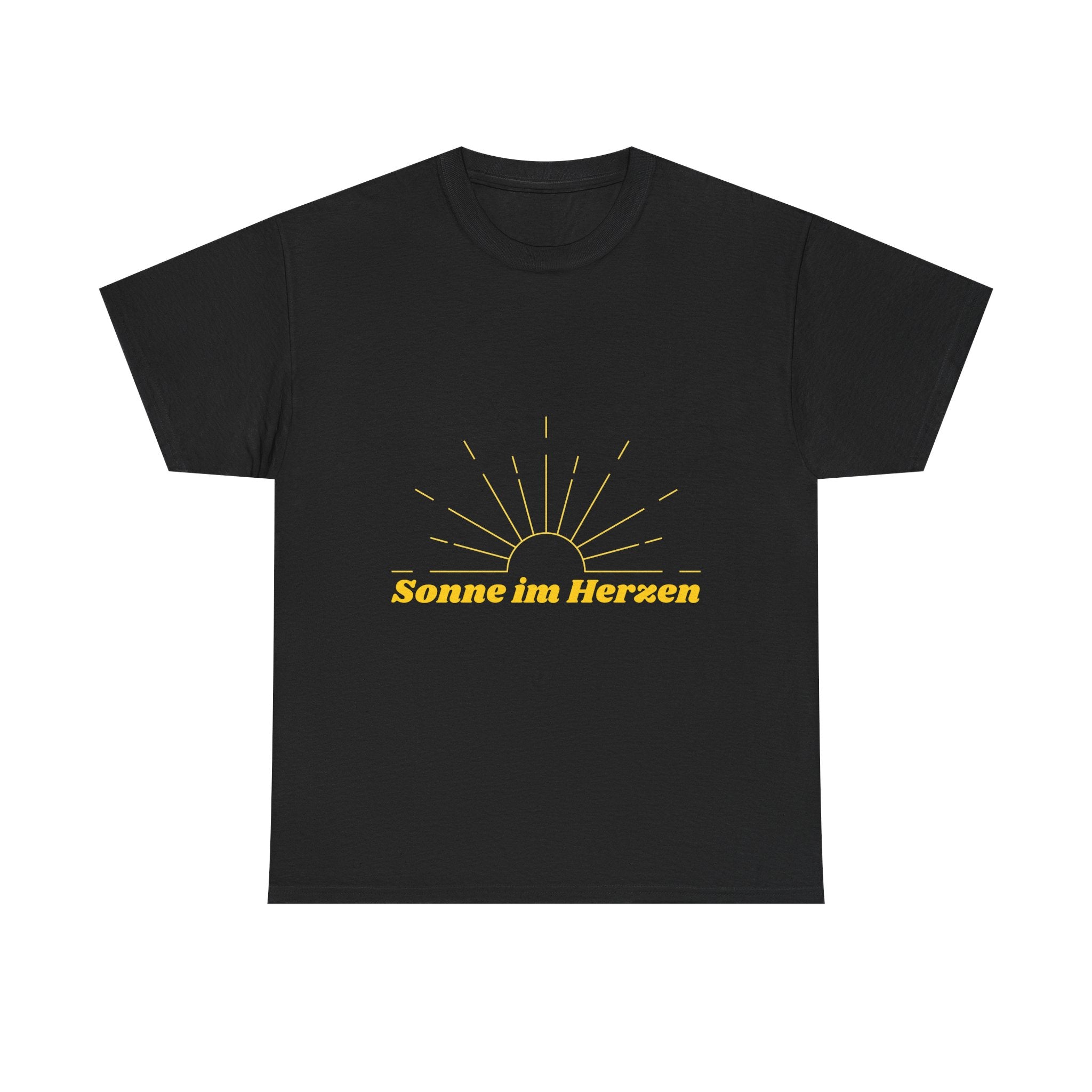 Sonne im Herzen T-Shirt | Sommer Shirt für Damen & Herren | Minimalistisches Sonnen Design