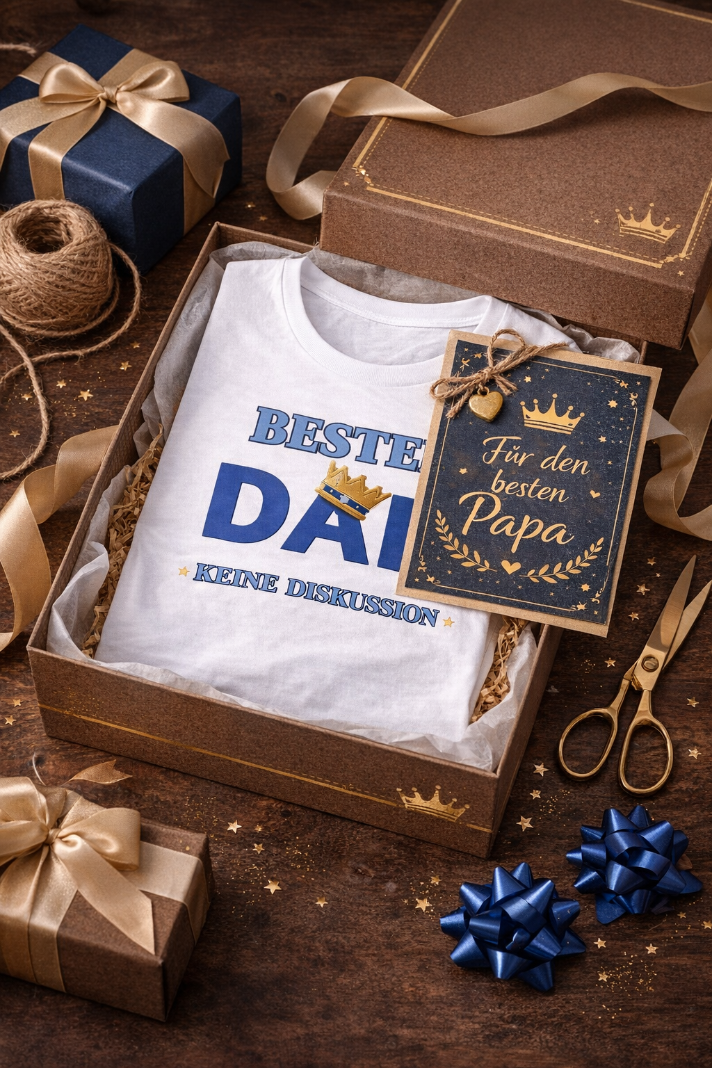 Papa T-Shirt „Bester Dad – Keine Diskussion“ – Lustiges Herren Shirt – Geschenkidee für Väter