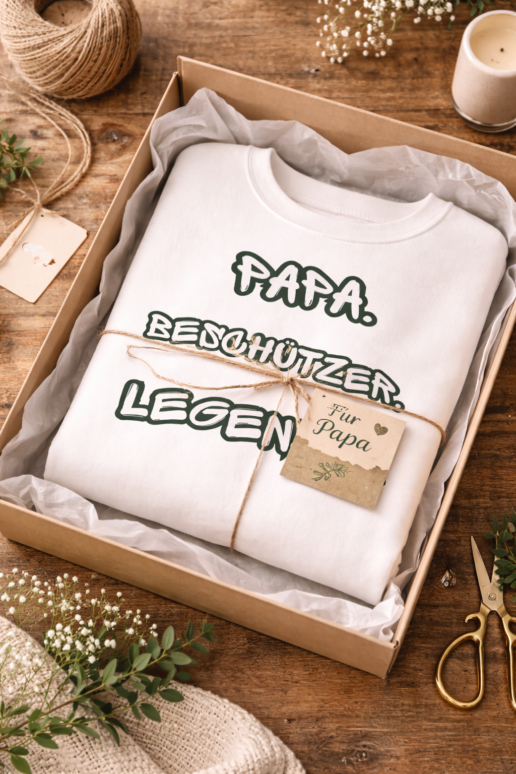 Papa Beschützer Legende Sweatshirt – Geschenk für Papa – Vatertag Geschenk Idee für Vater