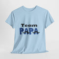 Papa T-Shirt „Team Papa“ – Lustiges Herren Shirt mit Schnurrbart Design – Geschenkidee für Väter