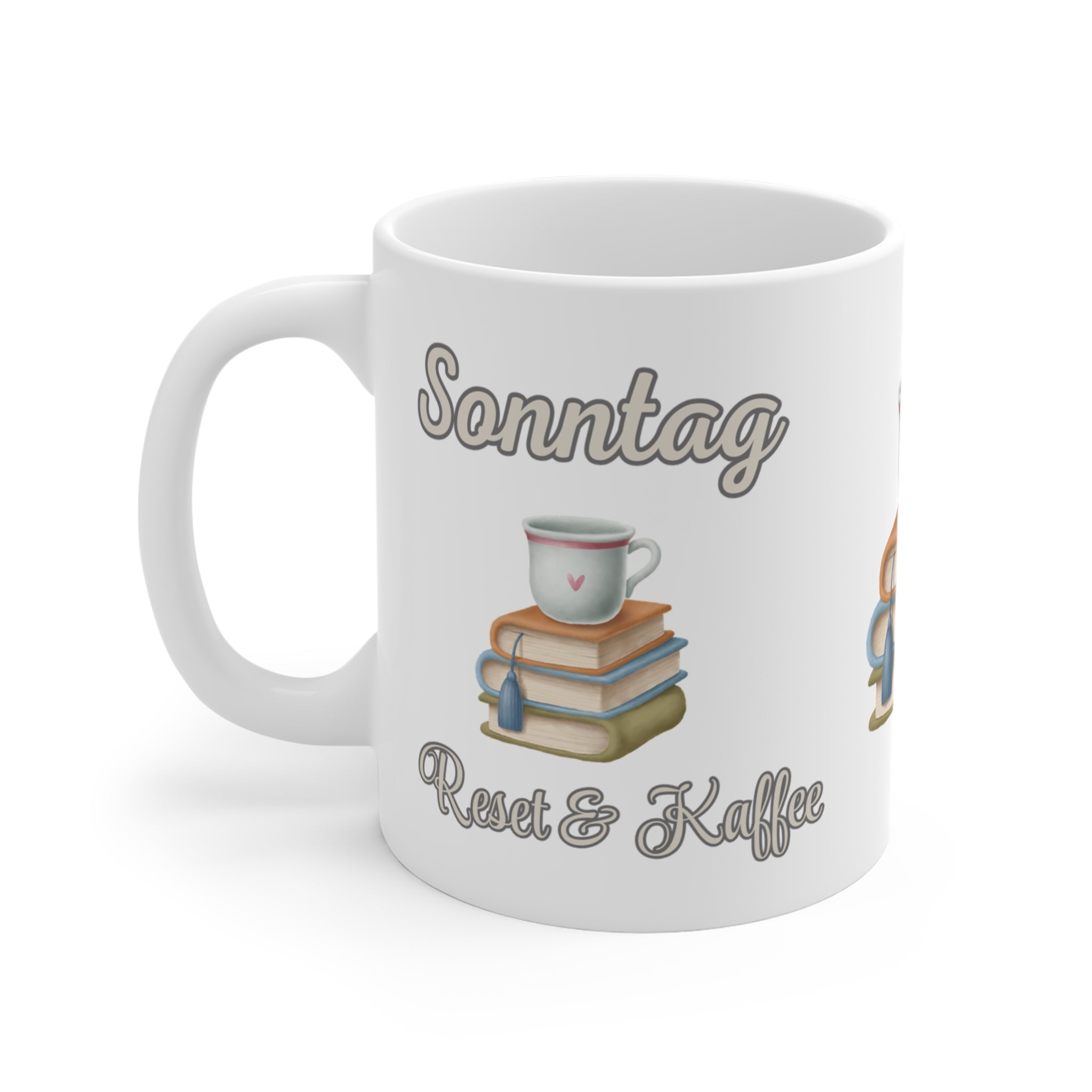 Sonntag Reset & Kaffee Tasse – Lustige Sonntags Tasse – Kaffee Spruch – Geschenk für Kaffeeliebhaber
