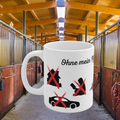 Tasse Pferdeliebe – Ohne mein Pferd ist alles doof | Geschenk für Reiter | Pferde Tasse 330 ml