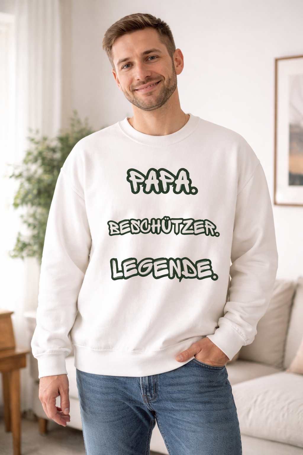 Papa Beschützer Legende Sweatshirt – Geschenk für Papa – Vatertag Geschenk Idee für Vater
