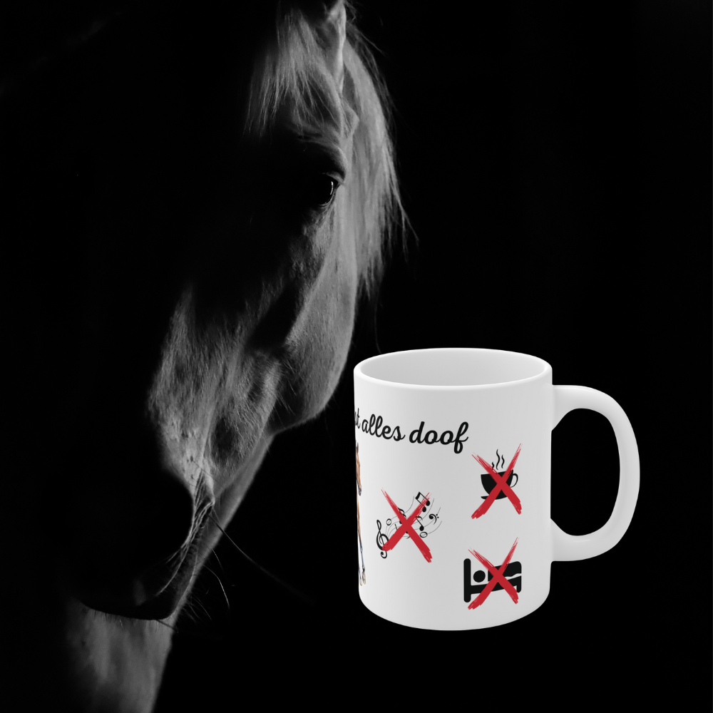 Tasse Pferdeliebe – Ohne mein Pferd ist alles doof | Geschenk für Reiter | Pferde Tasse 330 ml