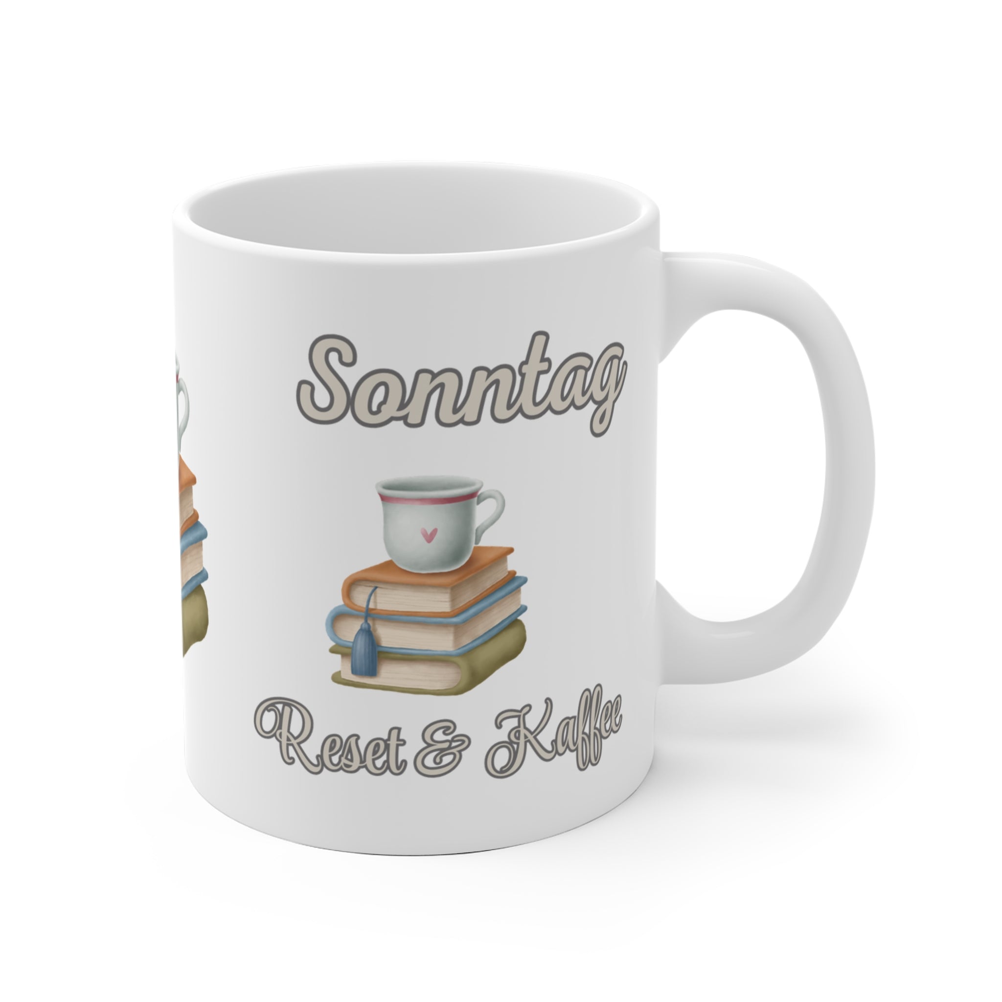 Sonntag Reset & Kaffee Tasse – Lustige Sonntags Tasse – Kaffee Spruch – Geschenk für Kaffeeliebhaber