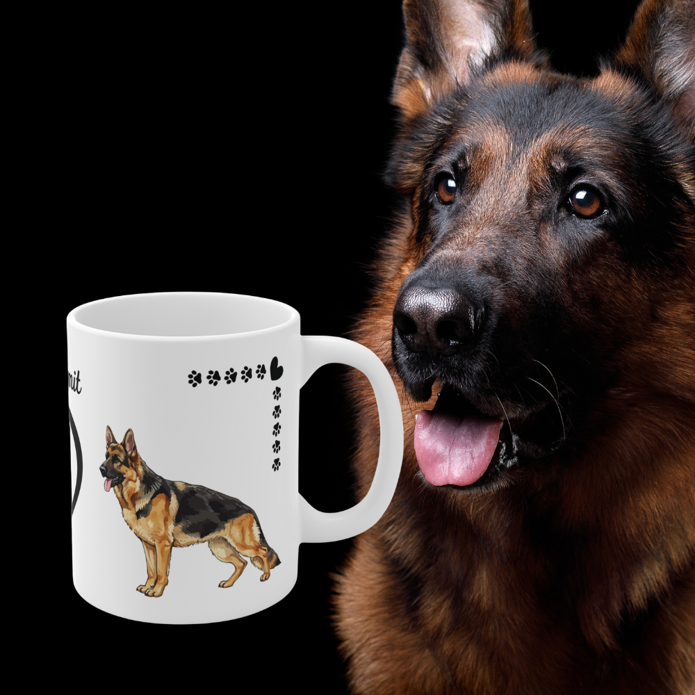 Tasse Deutscher Schäferhund – Wachhund mit Herz | Hundeliebe Geschenk | Schäferhund Tasse 330 ml