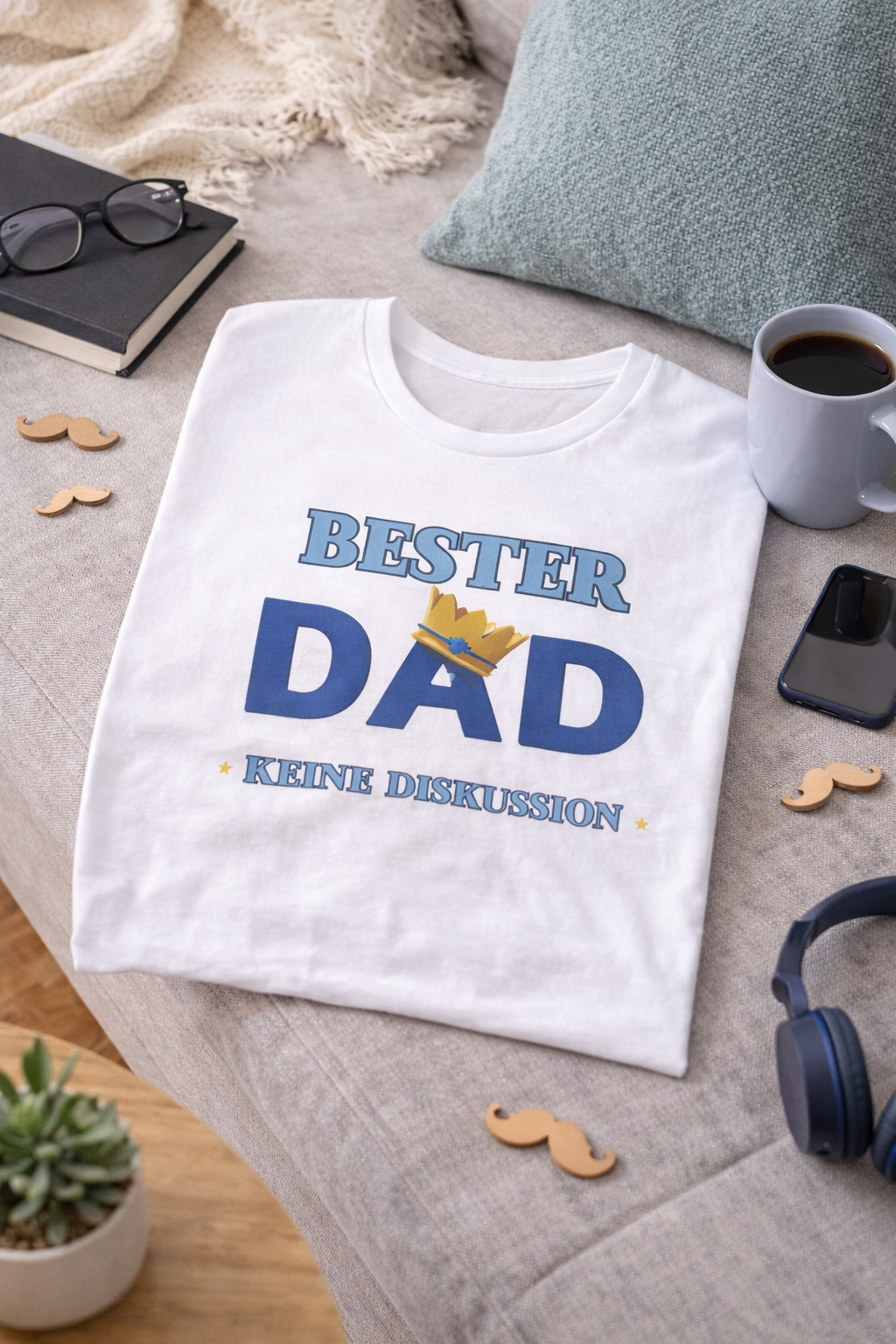 Papa T-Shirt „Bester Dad – Keine Diskussion“ – Lustiges Herren Shirt – Geschenkidee für Väter